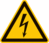 Sicherheitskennzeichnung - Warnung vor elektrischer Spannung, Gelb/Schwarz