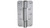 Objektband STOSCHEK STN 10056 FB, Edelstahl matt, mit Gleitlager, Lappen 25/100mm, Rolle 20mm