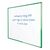 Shield® deluxe coloured frame magnetic whiteboards, 1200 x 1500mm, green