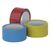 Coloured tape, red, pack of 6 rolls