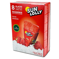 Sun Lolly Erdbeere, Wassereis, 8 Packungen