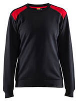 Damen Sweatshirt 3408 schwarz/rot