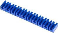 KK410 Schlauchklemmleiste, blau 10-fach für 4 - 5mm Schlauch