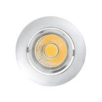 LED Downlight A 5068 T FLAT, rund, 38°, 8W, 3000K, IP40, dimmbar, chrom