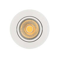 LED Aufbaudownlight ECO DOB 5068, rund, 38°, 6W, 4000K, IP40, dimmbar, weiß matt