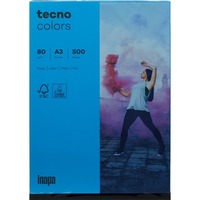 Kopierpapier tecno® colors, DIN A3, 80 g/m², Pack: 500 Blatt, intensivblau