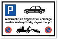 Auto, Parkplatzschild, 45 x 30 cm, aus Alu-Verbund, mit UV-Schutz