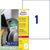Ultra-Resistente Folien-Etiketten, A4, 210 x 297 mm, 50 Bogen/50 Etiketten, weiß