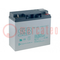 Batteria ric: acido-piombo; 12V; 18Ah; AGM; senza manutenzione