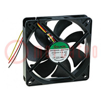 Ventilátor: DC; axiális; 24VDC; 120x120x25mm; 183,83m3/h; 44,5dBA