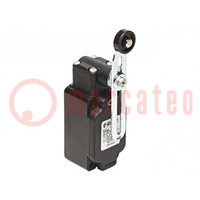 Limit switch; adjustable lever, roller; NO + NC; 10A; max.250VAC