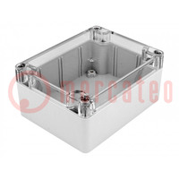 Enclosure: multipurpose; X: 90mm; Y: 115mm; Z: 55mm; polycarbonate