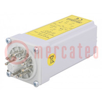 Module: voltage monitoring relay; 11pin socket; SPDT; 250VAC/8A