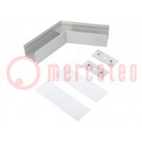 Connector 120°; silver; aluminium; anodized; VARIO30-02