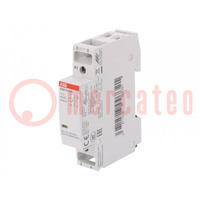 Contactor: 2-pole installation; 16A; 12VAC,12VDC; NO x2; -25÷55°C