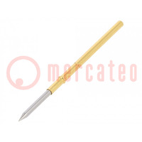 Test needle; Operational spring compression: 6.4mm; 3A; Ø: 1.3mm