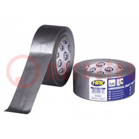 Tape: duct; W: 48mm; L: 50m; Thk: 0.17mm; silver; synthetic rubber