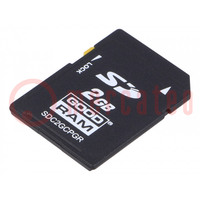 Memory card; industrial; pSLC,SD; Class 6; 2GB; 0÷70°C
