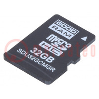 Carte mémoire; industrielle; microSD,MLC; UHS I U1; 32GB; 0÷70°C
