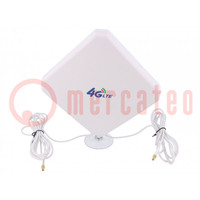 Antenna; LTE; 20dBi; for wall mounting; 50Ω; -40÷85°C; TS9