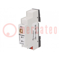 KNX-USB Schnittstelle; für DIN-Schiene; 30VDC; IP40; -5÷45°C