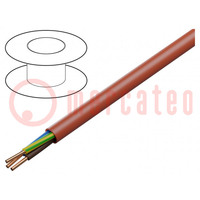 Wire: mains; HLGs; 3G1.5mm2; Insulation: LSZH; Colour: red; Core: Cu