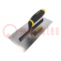 Finishing trowel; rounded edges; L: 280mm; W: 130mm