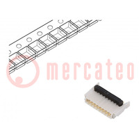 Connector: FFC/FPC; horizontaal; PIN: 8; SMT; FBH1; 50V; 500mA; 0,5mm