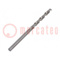 Drill bit; for metal; Ø: 3mm; L: 61mm; Working part len: 33mm