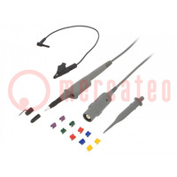 Probe: for oscilloscope; 0÷500MHz; 10: 1; 0.9ns; 10÷22pF; grey; 1.2m