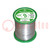 Soldering wire; Sn99,3Cu0,7; 0.5mm; 0.25kg; lead free; reel; 220°C