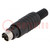 Plug; DIN mini; male; PIN: 6; soldering; for cable