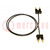 Test lead; banana plug double 2mm,both sides; double; Len: 0.61m