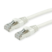 ROLINE S/FTP-kabel Cat.7, LSOH, met RJ-45 connectoren (500 MHz / Klasse EA), grijs, 0,5 m