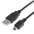 Logo USB kabel (2.0), USB A M - miniUSB (M), 1m, czarny, blistr