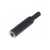 Klinkenkupplung 6,3 mm Stereo mit Knickschutz - lötbar für Kabelmontage - Kunststoff - schwarz