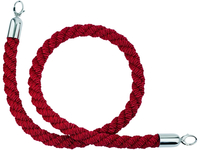 Kordel für Seilständer, Ø 3 cm mit Chrom-Endstück, 1,5 m, rot