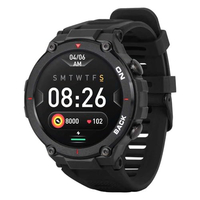 GARETT GRS SMARTWATCH - RELOJ PARA MUJER Y HOMBRE, 1.3" IP68 PULSO OXÍMETRO BLUETOOTH PODÓMETRO SUEÑO FITNESS GPS, NEGRO