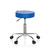 Hocker / Drehhocker / Arbeitsstuhl OPERATOR II Kunstleder blau Chrom hjh OFFICE