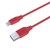 CB-AL2 Red nylonowy kabel Quick Charge Lightning-USB | 2m | certyfikat MFi Apple
