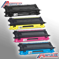 4 Ampertec Toner kompatibel mit Brother TN-130BK C M Y 4-farbig