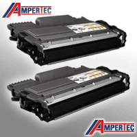 2 Ampertec Toner kompatibel mit Brother TN-2220 Doppelpack schwarz