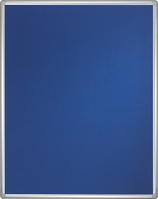 Stellwandtafel PRO Filz/Filz, Aluminiumrahmen, 1800 x 1200 mm, blau