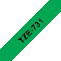 Brother TZE-731 címkéző szalag Zöldesfekete