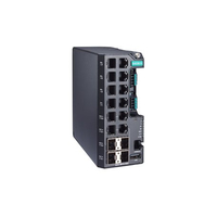 Moxa EDS-4012-4GC-LV-T netwerk-switch Managed L2 Gigabit Ethernet (10/100/1000) Zwart, Groen