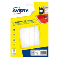 Avery ETE144 étiquette à imprimer Blanc Imprimante d'étiquette adhésive