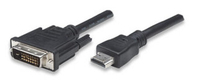 EFB Elektronik ICOC-HDMI-D-010 adaptador de cable de vídeo 1 m HDMI tipo A (Estándar) DVI-D Negro