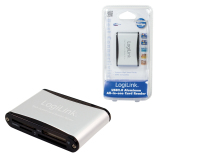 LogiLink Cardreader USB 2.0 external Alu lettore di schede