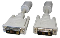 Cables Direct 5m DVI-D m/m DVI cable Beige