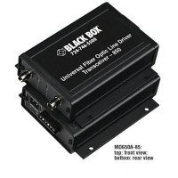 Black Box MD650A-13 hálózati bővítő Hálózati adó- és vevőegység Fekete